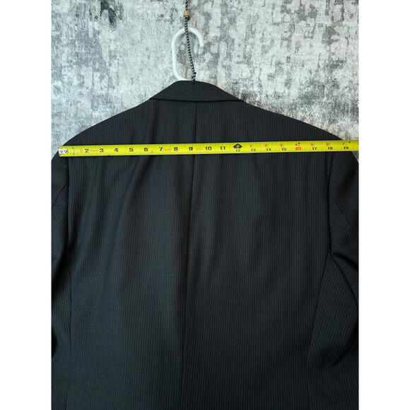 Ralph Ralph Lauren 100% Wool Gray 2 Button Pinstripe Suit 40S 4900029558 RN90736 - Picture 9 of 12